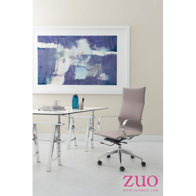 Taupe High-Back Ergonomic Office Chair