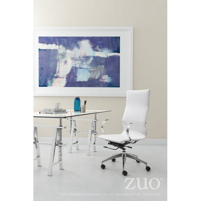White High-Back Ergonomic Office Chair