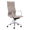 Taupe High-Back Ergonomic Office Chair