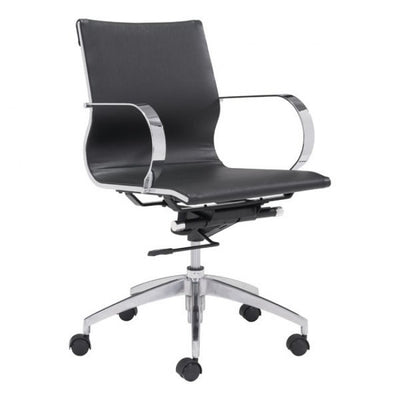 Black Low-Back Ergonomic Office Chair