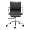 Black Low-Back Ergonomic Office Chair