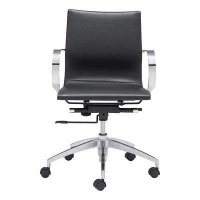 Black Low-Back Ergonomic Office Chair