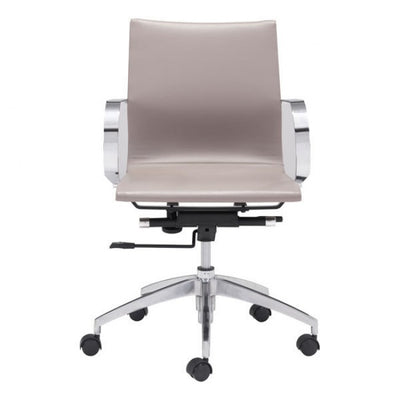 Taupe Low-Back Ergonomic Office Chair