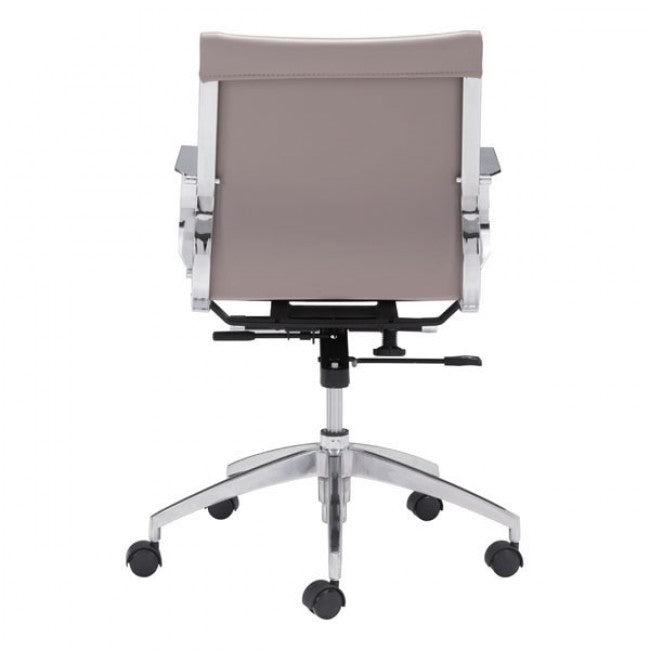 Taupe Low-Back Ergonomic Office Chair