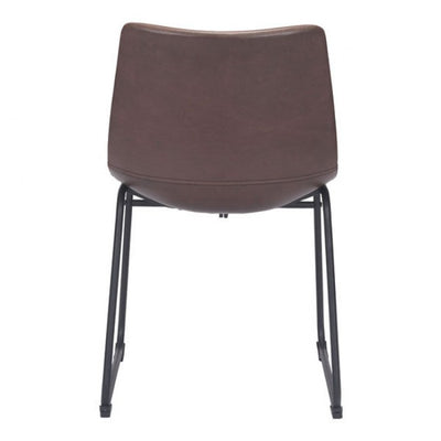 Sculpted Espresso Leatherette Guest or Conference Chair