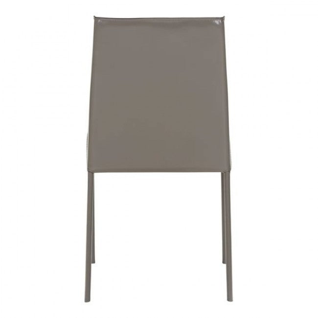 Stone Gray Leatherette Guest or Conference Chair (Set of 2)