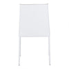 Clean White Leatherette Guest or Conference Chair (Set of 2)
