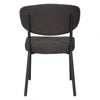 Dramatic Charcoal Gray Guest or Conference Chair (Set of 2)