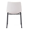 Distressed White Leatherette Guest or Conference Chair