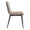 Curved Taupe Leatherette Guest or Conference Chair (Set of 2)