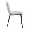 Curved White Leatherette Guest or Conference Chair (Set of 2)