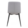 Curved White Leatherette Guest or Conference Chair (Set of 2)
