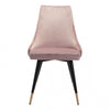 Stylish Pink Velvet Guest or Conference Chair w/ Button Tufting (Set of 2)