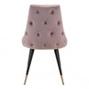 Stylish Pink Velvet Guest or Conference Chair w/ Button Tufting (Set of 2)