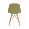 Green Velour Guest or Conference Chair w/ Button Tufting