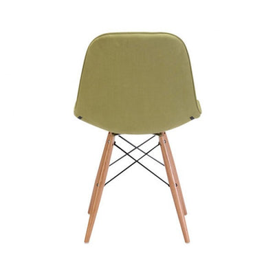 Green Velour Guest or Conference Chair w/ Button Tufting