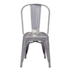 Industrial Gunmetal Plated Guest or Conference Chair (Set of 2)