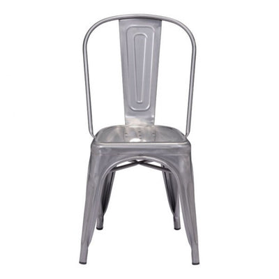 Industrial Gunmetal Plated Guest or Conference Chair (Set of 2)
