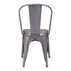 Industrial Gunmetal Plated Guest or Conference Chair (Set of 2)
