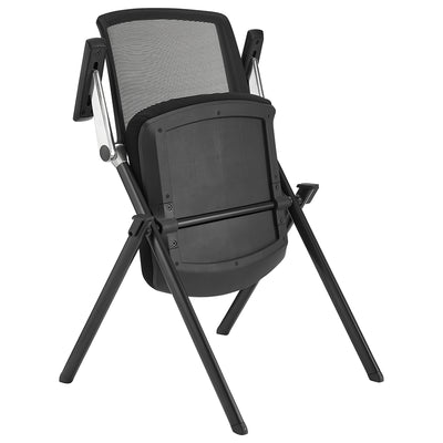 Folding Black Office Chair - Set of 2