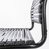 Armless Office Chair with Comfortable Light Gray Bungee Seat