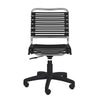 Flat Bungee Low Back Chair in Black