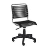 Flat Bungee Low Back Chair in Black
