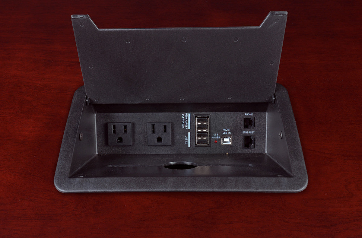 Premium Mahogany Veneer 120" Rectangular Conference Table