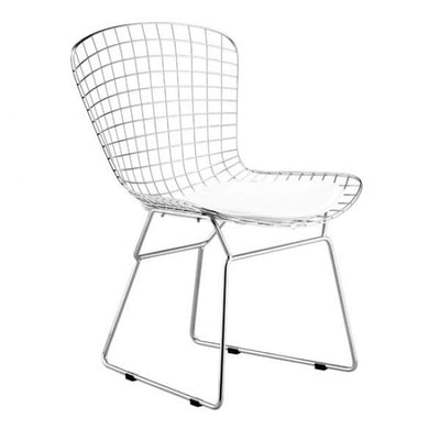 Gorgeous Silver Wire Guest or Conference Chair (Set of 2)