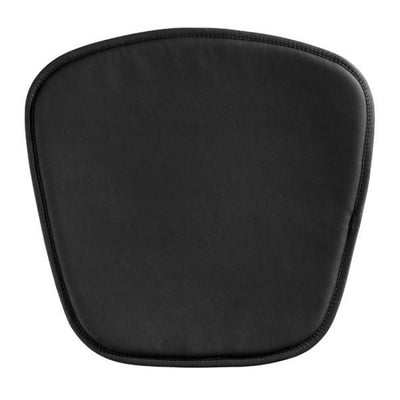 Classic Wire Frame Guest or Conference Chair w/ Black Cushion (Set of 2)