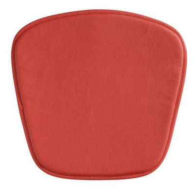Classic Wire Frame Guest or Conference Chair w/ Red Cushion (Set of 2)