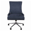 Denim Slate Fabric Rolling Office or Conference Chair