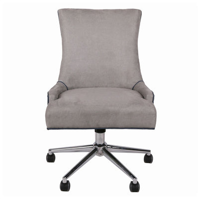 Soft Taupe Fabric Rolling Office or Conference Chair