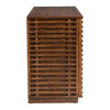 Scandinavian-Style Fir Wood Storage Credenza