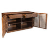 Scandinavian-Style Fir Wood Storage Credenza