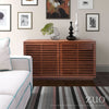 Scandinavian-Style Fir Wood Storage Credenza