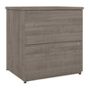 28" 2-Drawer Locking File Cabinet in Silver Maple