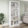 30" Matte White 5-Shelf Bookcase