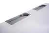 48" Gray Standing Office Desk w/ Crank Handle and Built-In Water Bottle Holders