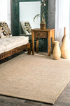 Hand Woven Multi-Toned Beige Office Rug (Multiple Sizes Available)
