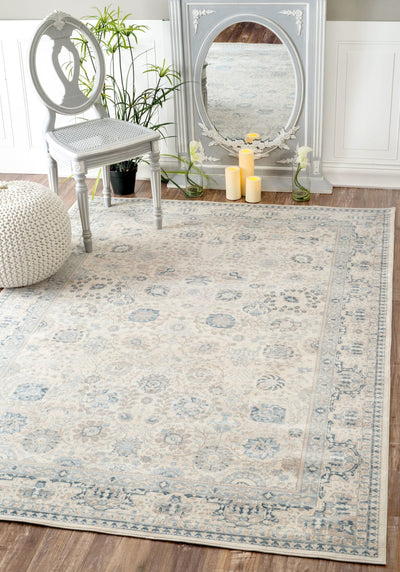 Understated Floral Office Rug (Multiple Sizes)