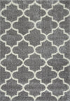 Classic Rectangular Gray Shag Rug (Multiple Sizes Available)