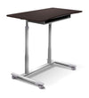 37" Espresso Sit-Stand Office Desk w/ Wire Storage Shelf