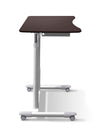 37" Espresso Sit-Stand Office Desk w/ Wire Storage Shelf
