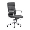 Timeless High-Back Black Leatherette Office Chair