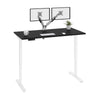 59" Twin Monitor Adjustable Desk in Black