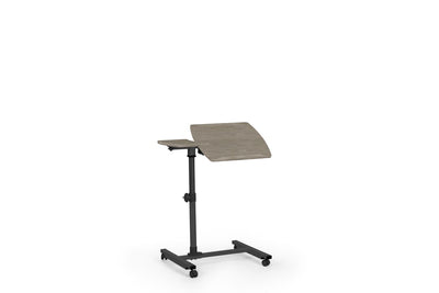 Efficient Gray Reading Table w/ Wheels