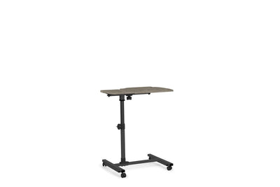 Efficient Gray Reading Table w/ Wheels