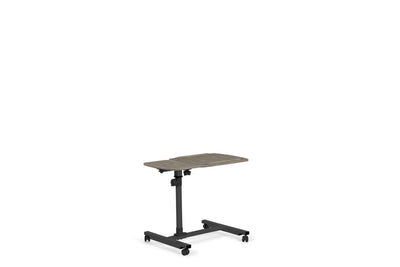 Efficient Gray Reading Table w/ Wheels