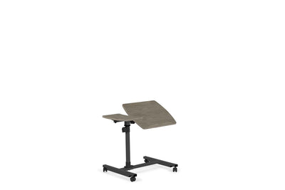 Efficient Gray Reading Table w/ Wheels